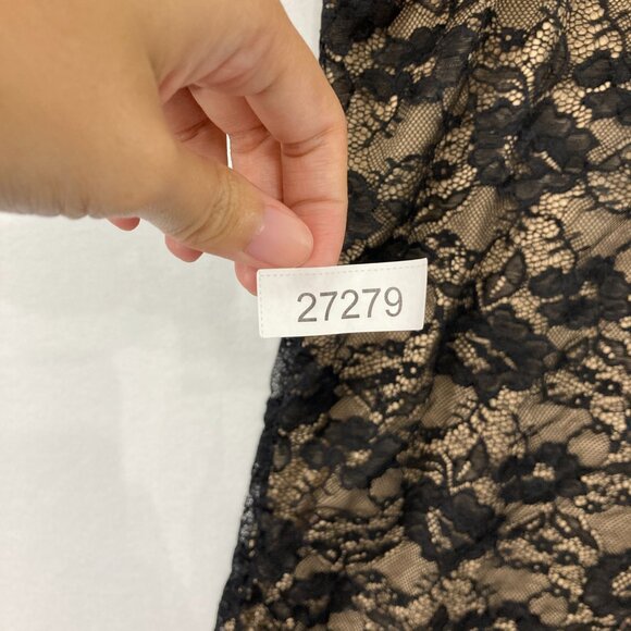 New Torrid Top size 3X Black Tan Stretch Lace High Neck Tank - Picture 10 of 10